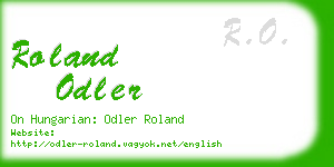 roland odler business card